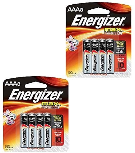 Energizer Max Alkaline AAA Batteries 8 ea (2 Pack 8 Count)
