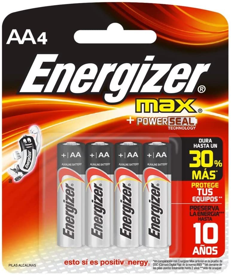 Energizer Max 1.5 VoltAA Battery (4 Per Package)