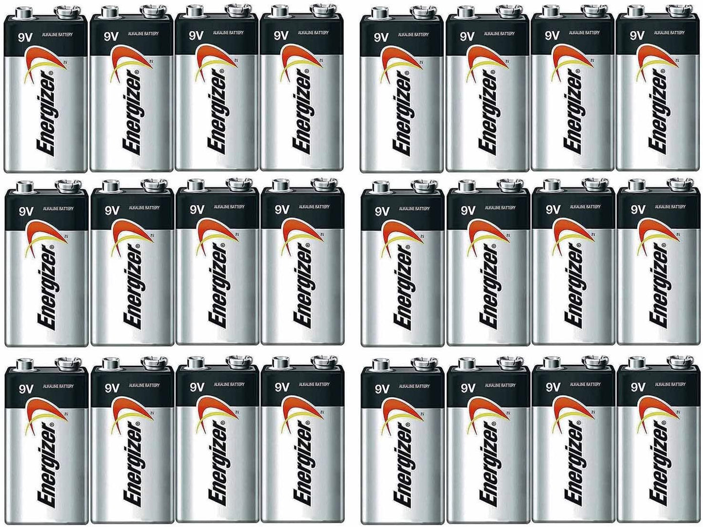 Energizer Max Alkaline 9 Volt, 24 Pack