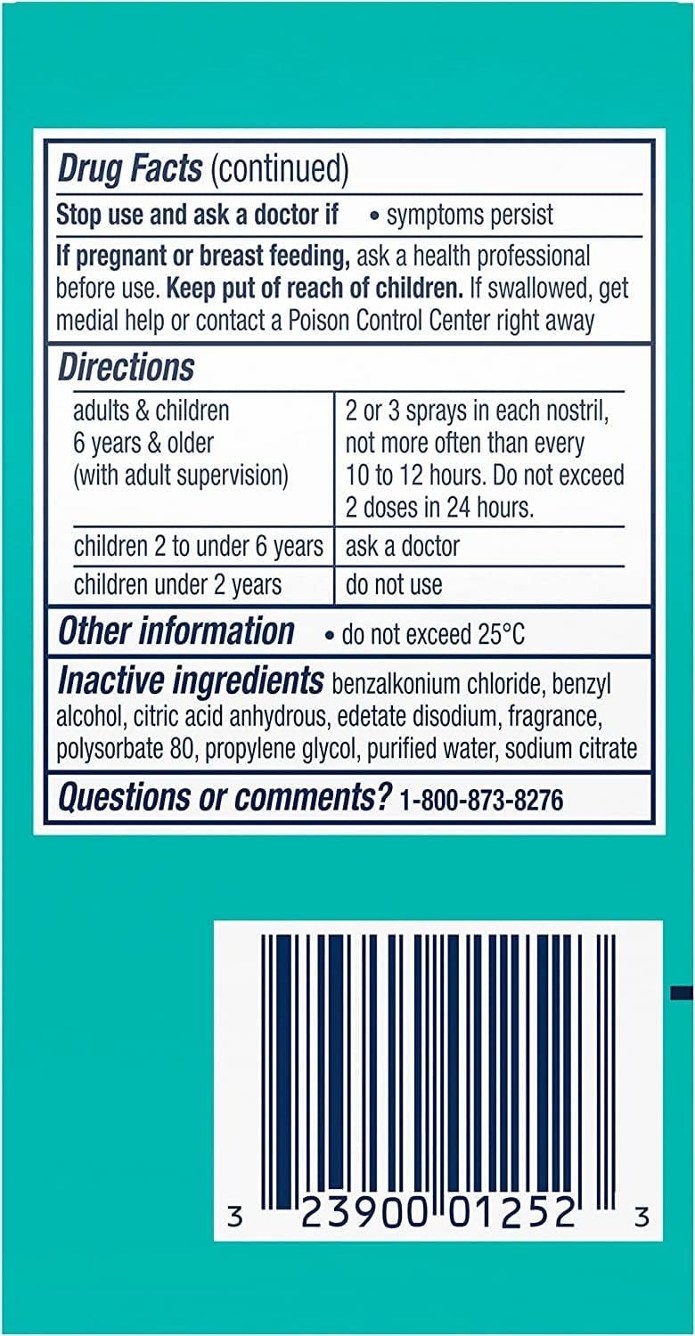 Vicks Sinex Severe Nasal Spray 0.50 oz (Pack of 8)