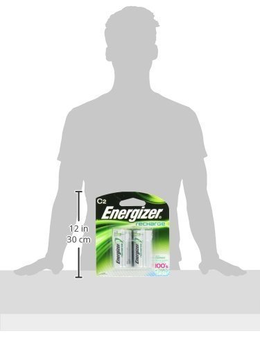 Energizer Recharge Universal C Rechargeable Batteries, 2-Count (Pack of 2)