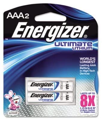 Energizer L92BP2 - e Lithium Batteries, AAA, 2 Batteries/Pack-EVEL92BP2