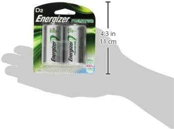 Energizer Rechargeable Batteries, D, 2-Count (Pack of 3 (2 ct each))
