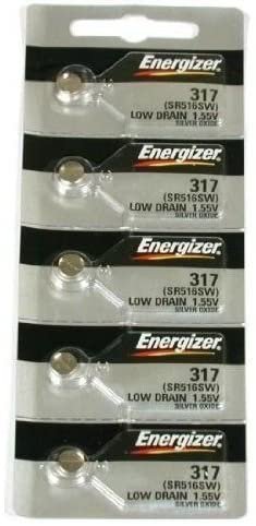 Energizer 317 Button Cell Silver Oxide SR516SW Watch Battery Personal Healthcare / Health Care