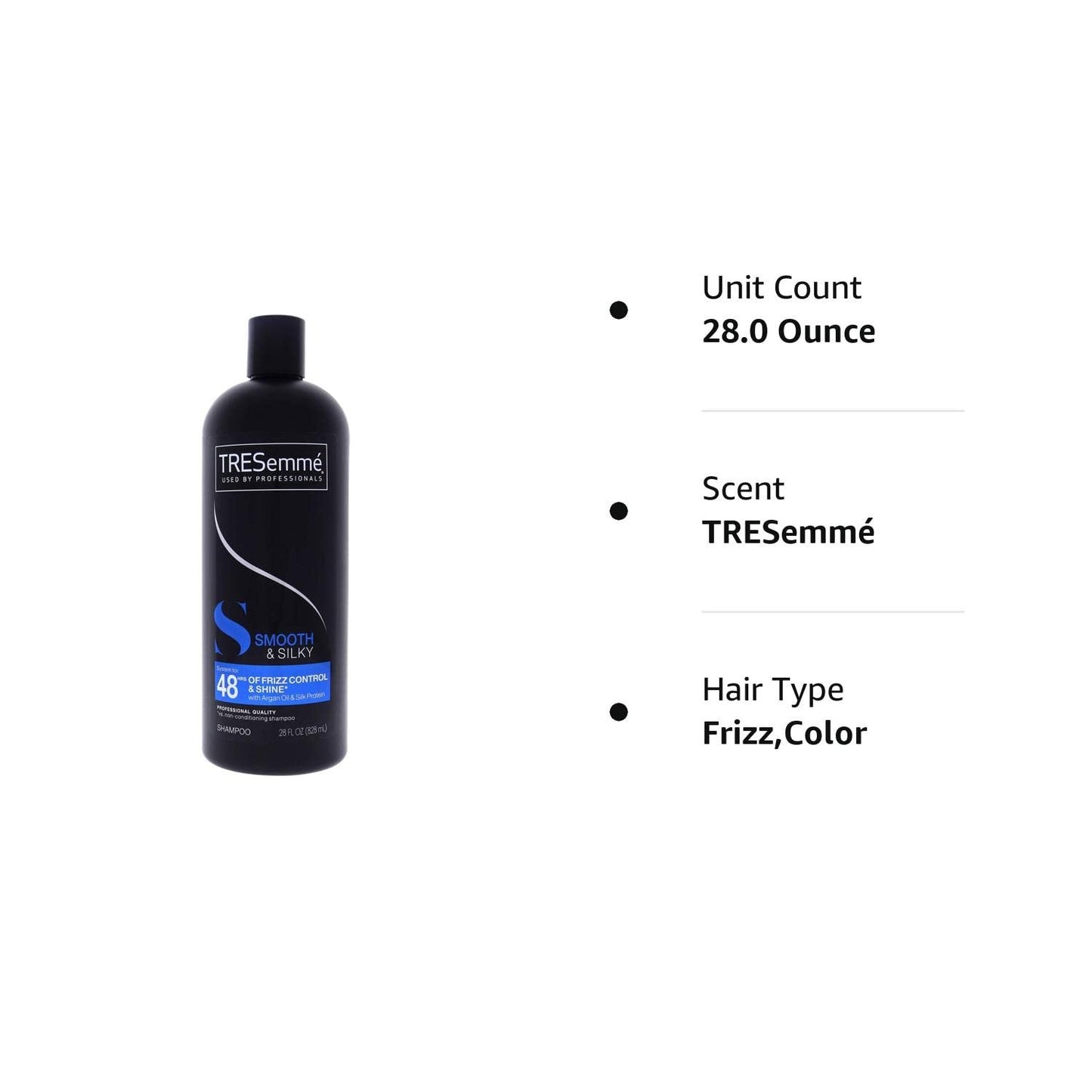 TRESemmé Shampoo, Smooth and Silky, 28 oz