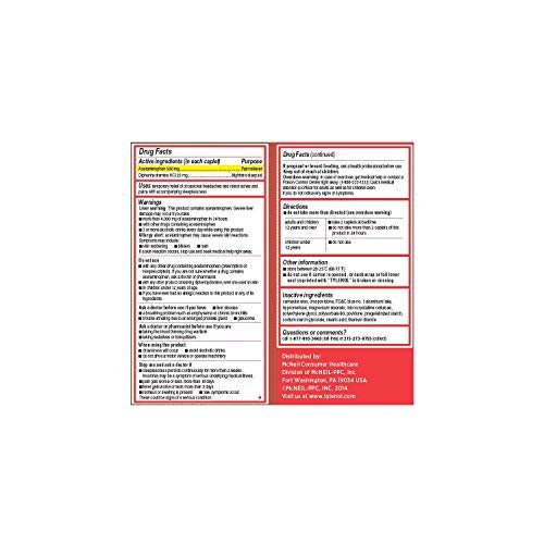 Tylenol Pm Extra Strength Pain Reliever + Sleep Aid, 225-caplets (1 Pack)