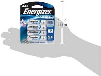 Energizer L91BP-8 Ultimate Lithium AA Batteries (8-Pack)