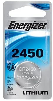Energizer Lithium Coin Blister Pack Watch/Electronic Batteries CR2450 (Pack of 4)