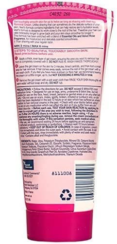 Veet Fast Acting Gel Cream Hair Remover, Legs and Body, Essential Oils and Velvet Rose Scent, 6.78 Oz (Pack of 2)