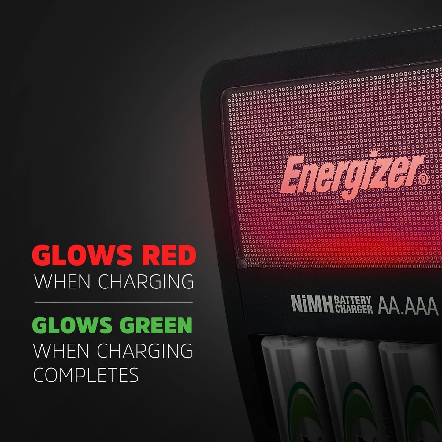 Energizer Rechargeable AA and AAA Battery Charger (Recharge Value) with 4 AA NiMH Rechargeable Batteries