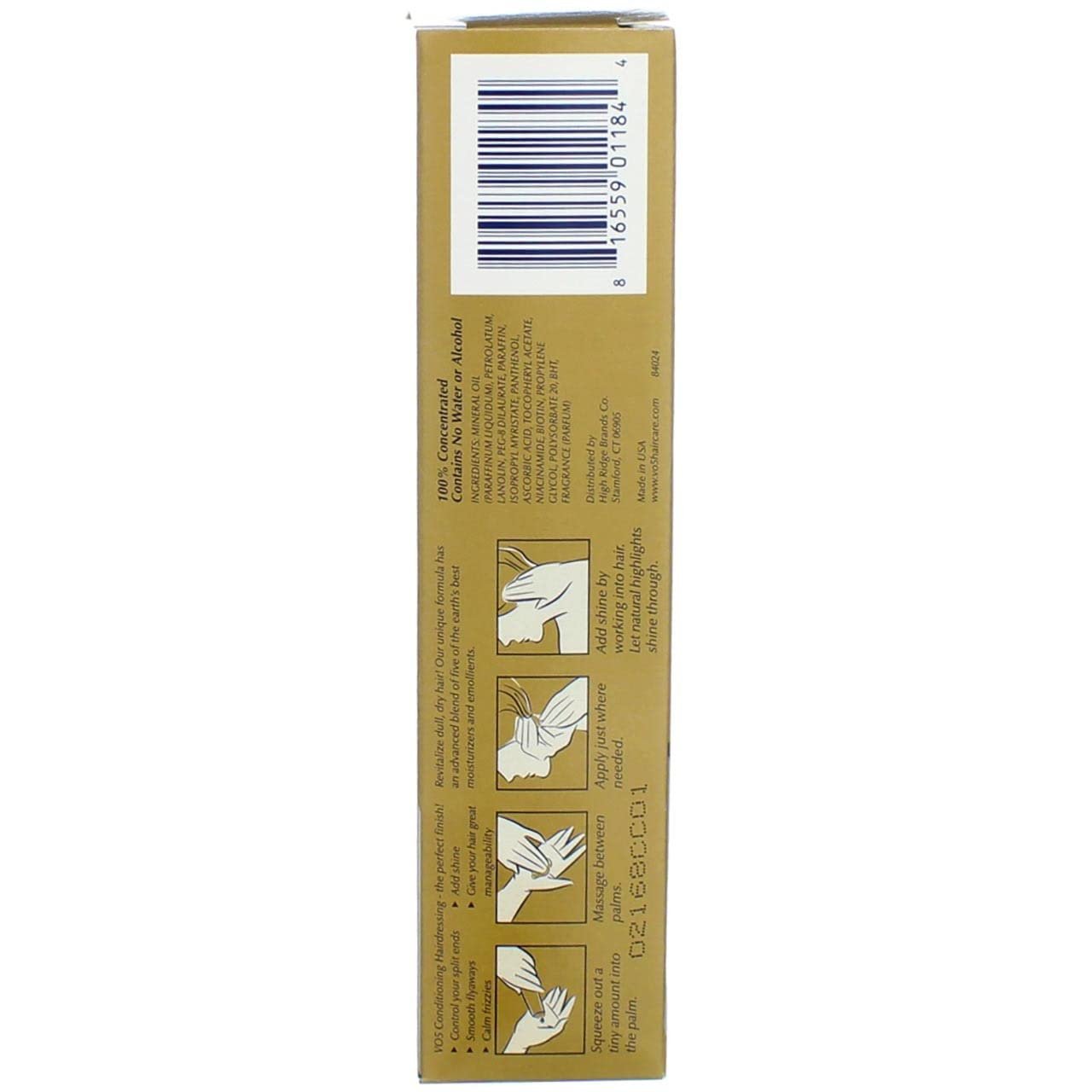 Vo5 Conditioning Hairdress Normal/Dry Hair 1.5 Ounce Tube (44ml) (6 Pack)