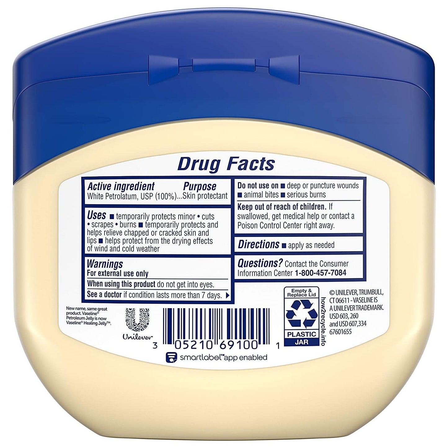 Vaseline Petroleum Jelly, Original 13 oz, Pack of 3