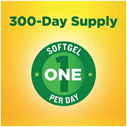 Vitamin D3, 100 Softgels, Vitamin D 1000 IU (25 mcg) Helps Support Immune Health, Strong Bones and Teeth, & Muscle Function, 125% of The Daily Value for Vitamin D in Only One Daily Softgel