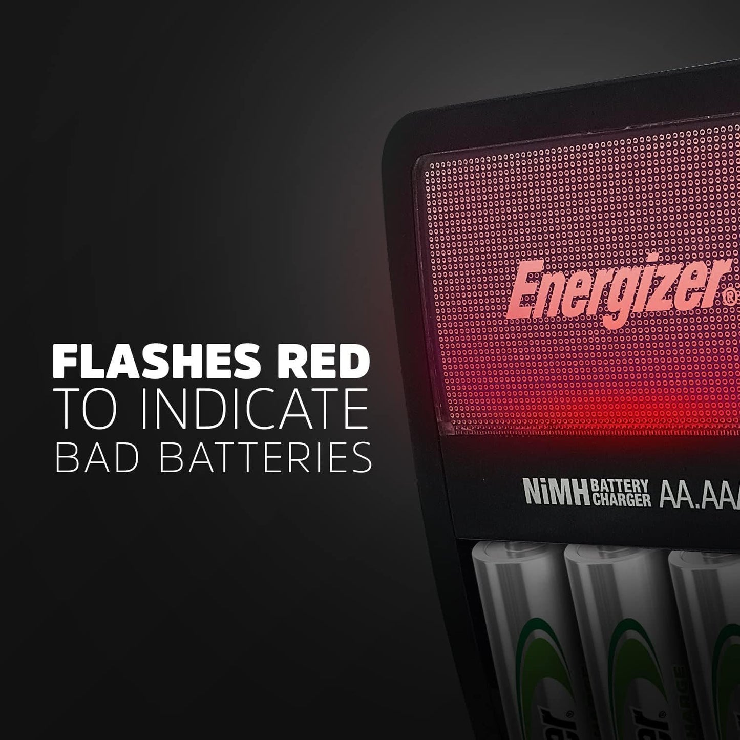 Energizer Rechargeable AA and AAA Battery Charger (Recharge Value) with 4 AA NiMH Rechargeable Batteries