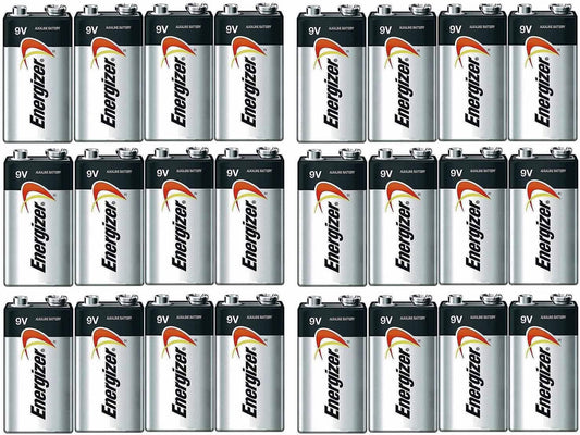 Energizer Max Alkaline 9 Volt, 24 Pack