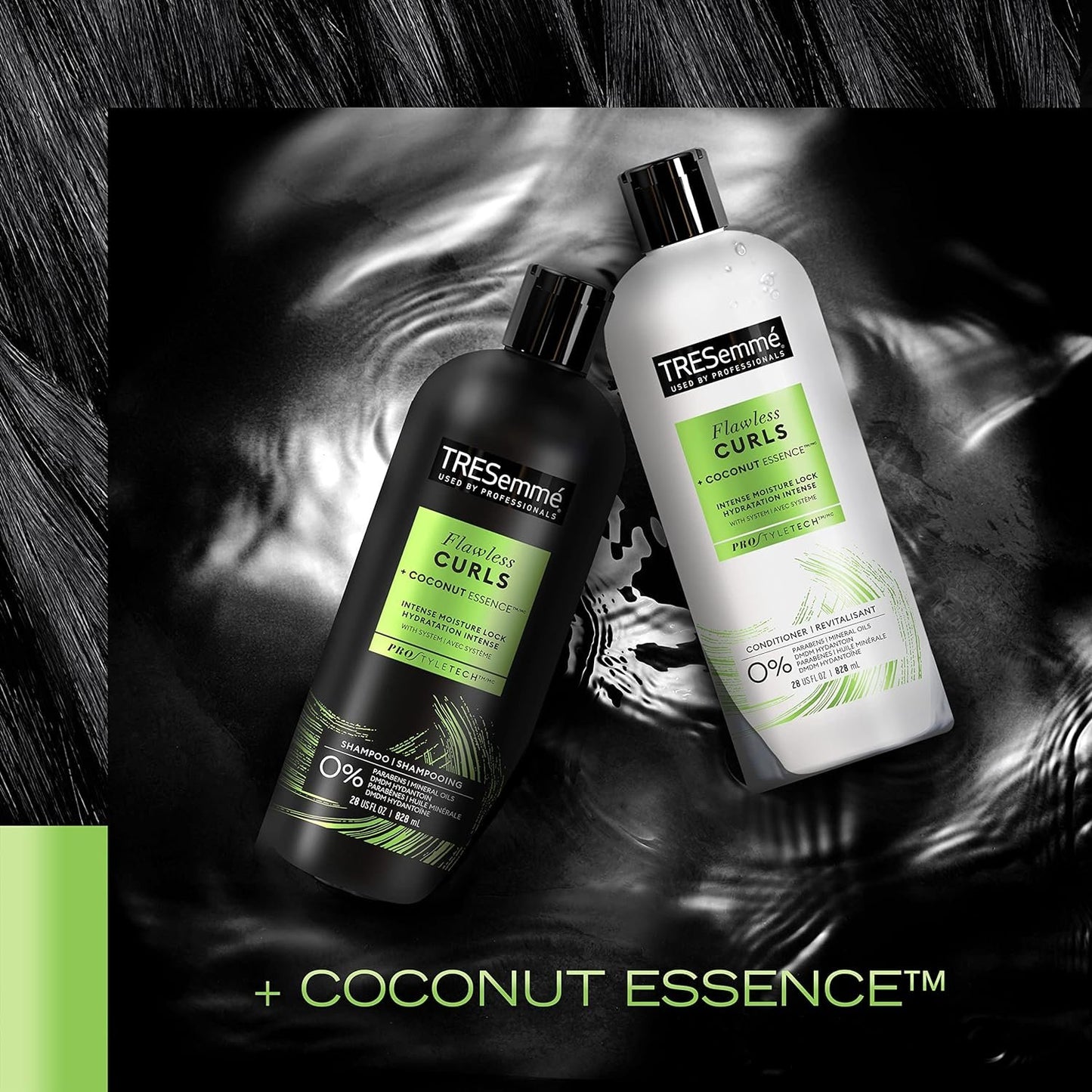 TRESemmé Flawless Curls Moisturizing Shampoo For Curly Hair Formulated With Pro Style Technology 28oz
