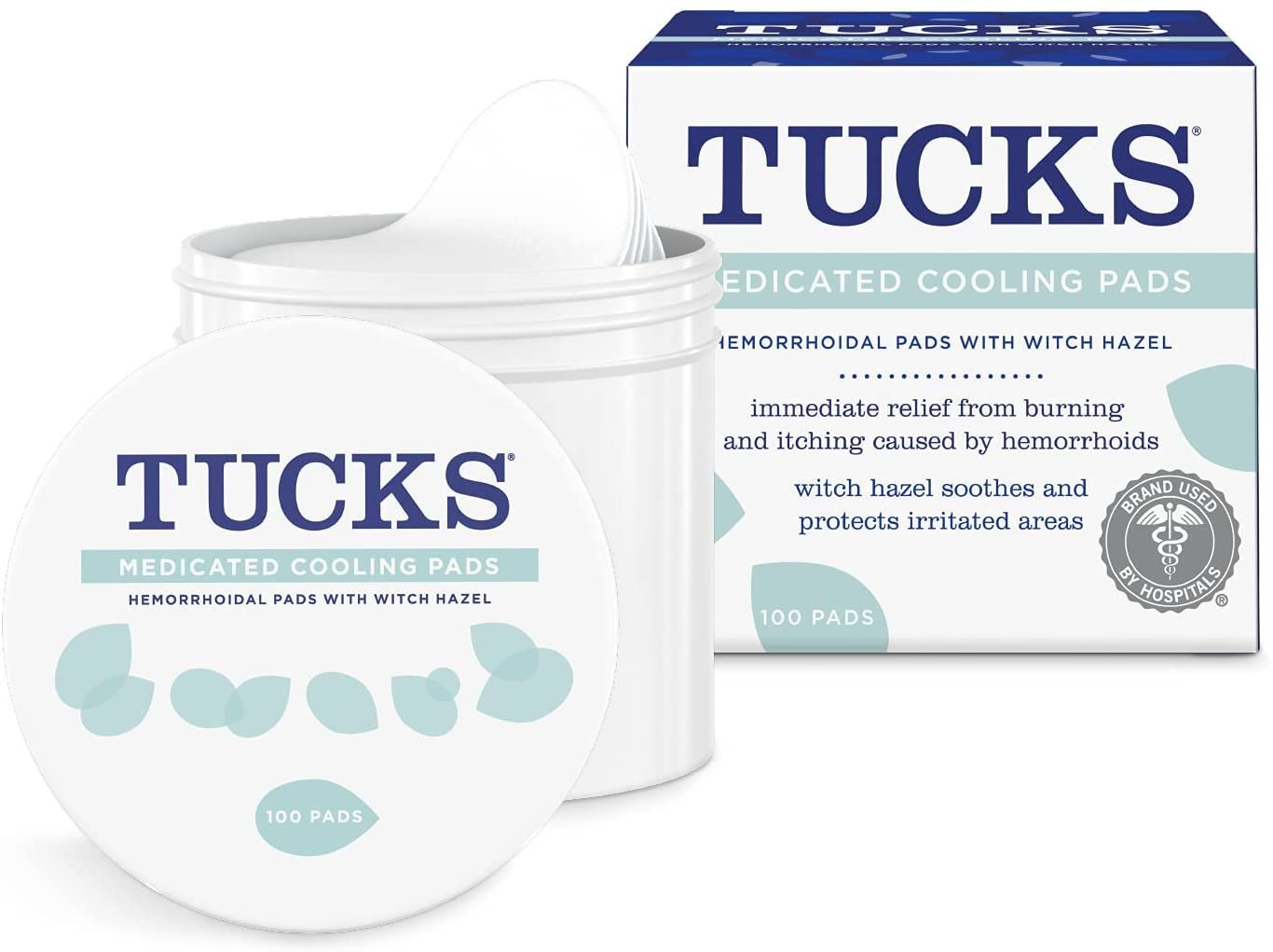 TUCKS MED. Pads 100 Count (Pack of 2) #150020