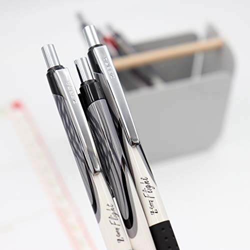 Zebra Pen Z-Grip Flight Retractable Ballpoint Pen, Bold Point, 1.2mm, Black Ink, 5-Count