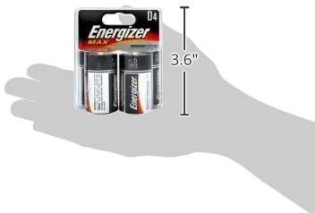 Energizer Max D Batteries, Premium Alkaline, 4 Ct