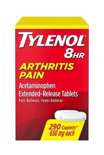 Tylenol Arthritis Pain Extended Release Tablets with Acetaminophen for Joint Pain, 290 Caplets (Pack of 2) (Package May Vary)