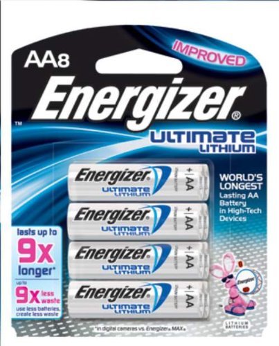 Energizer Ultimate AA Lithium Batteries. (12 Packs)