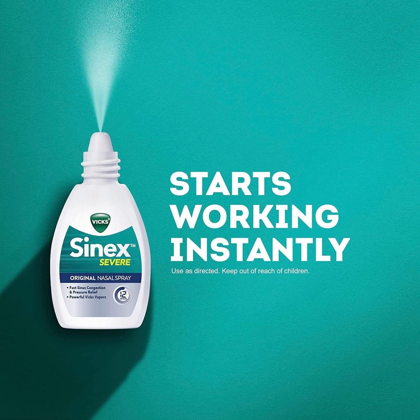 Vicks Sinex Severe Nasal Spray With Menthol 0.50 oz (Pack Of 10)