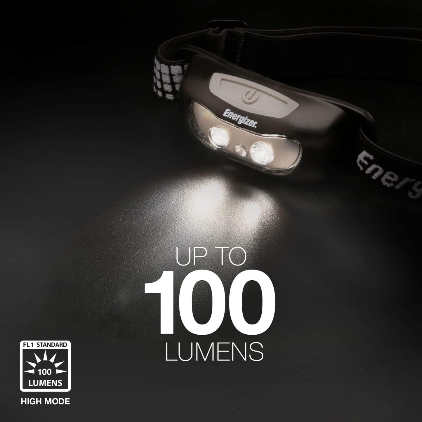 Energizer Universal Plus LED Headlamp, Lightweight Bright Headlamp for Outdoors, Camping and Emergency Light for Adults and Kids, Includes Batteries