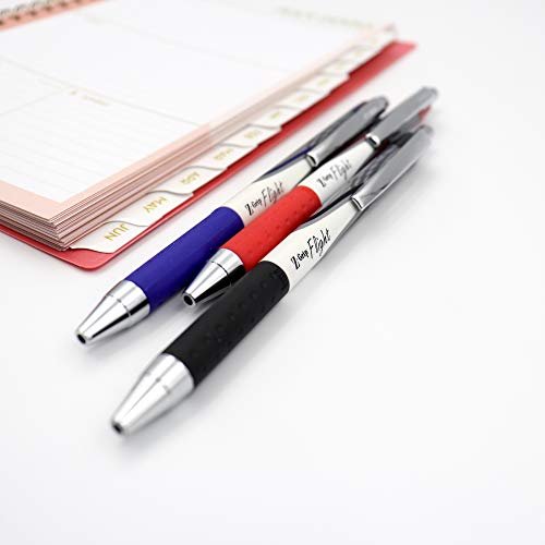 Zebra Pen Z-Grip Flight Retractable Ballpoint Pen, Bold Point, 1.2mm, Black Ink, 5-Count