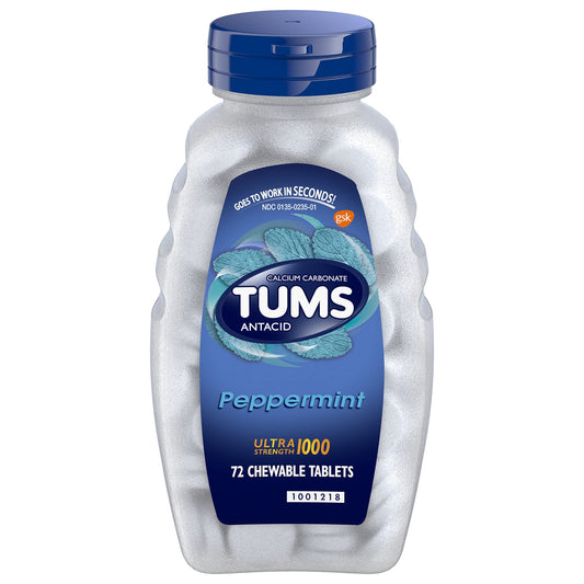 TUMS Ultra Strength Antacid Tablets for Chewable Heartburn Relief