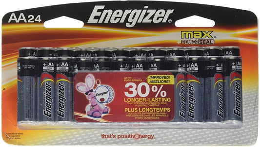 Energizer Max Alkaline AA Battery, 24-Count