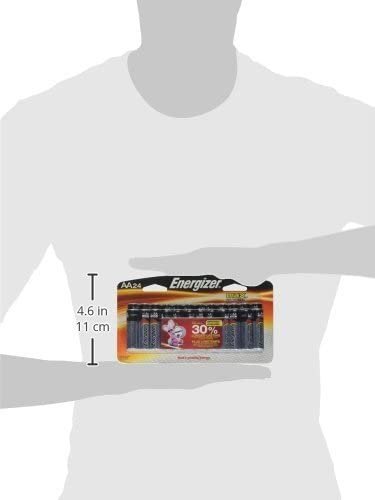 Energizer Max Alkaline AA Battery, 24-Count