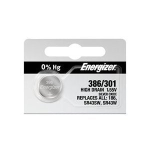 Energizer Silver Oxide Watch Battery For 301