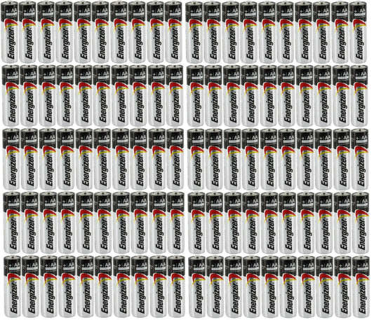 100 Energizer Max AA E91 Alkaline Battery Made in USA Exp. 2029 or BETTER