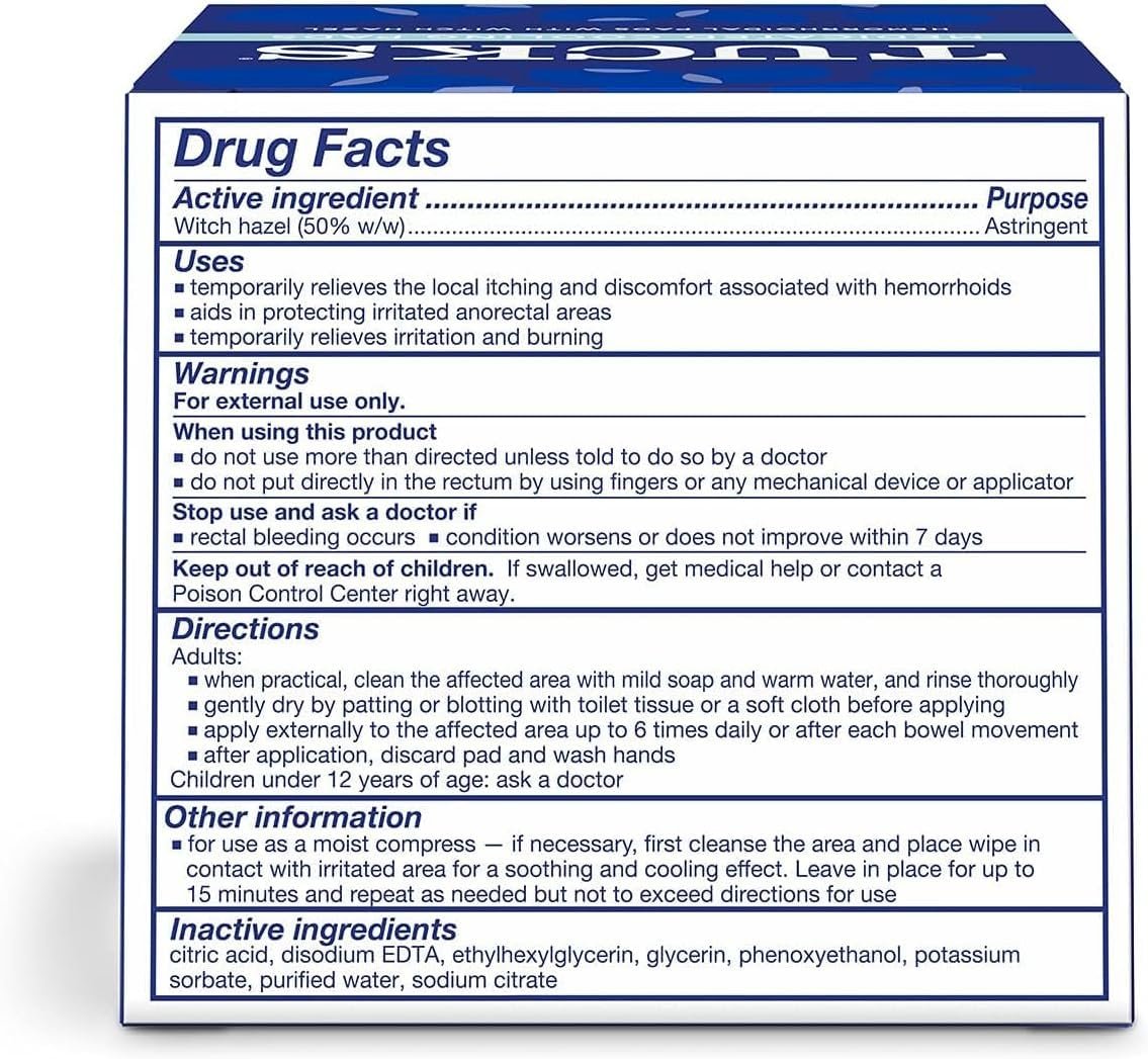 Tucks Medicated Pads, 2 pk./100 ct.