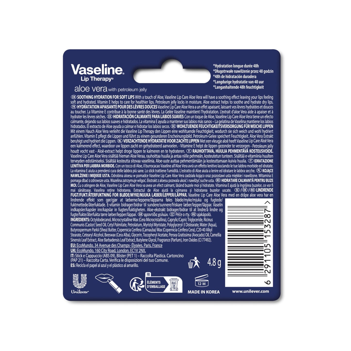 Vaseline Lip Therapy Fresh Oz