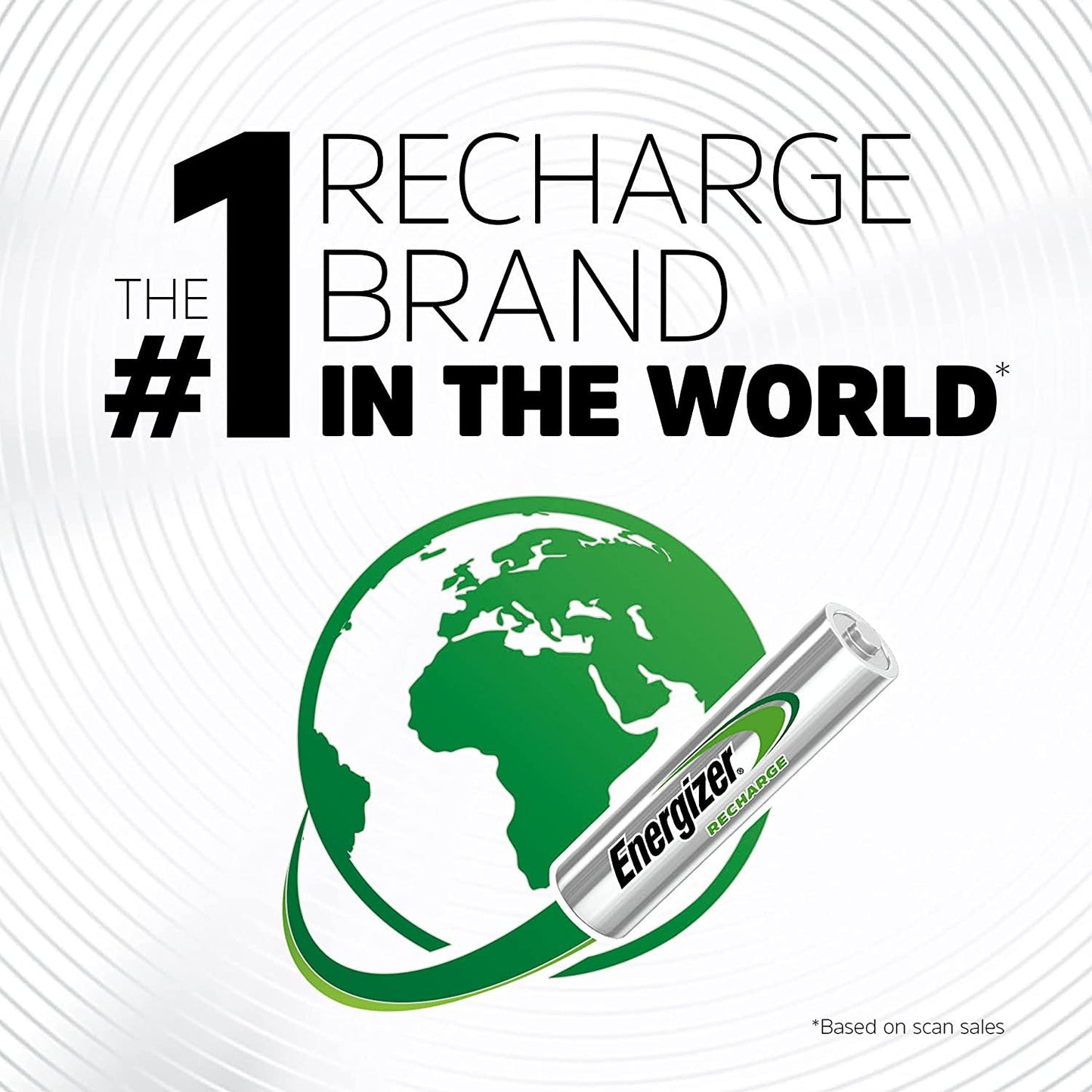 Energizer Rechargeable AAA Batteries, Recharge Universal Triple A Battery Pre-charged, 8 Count