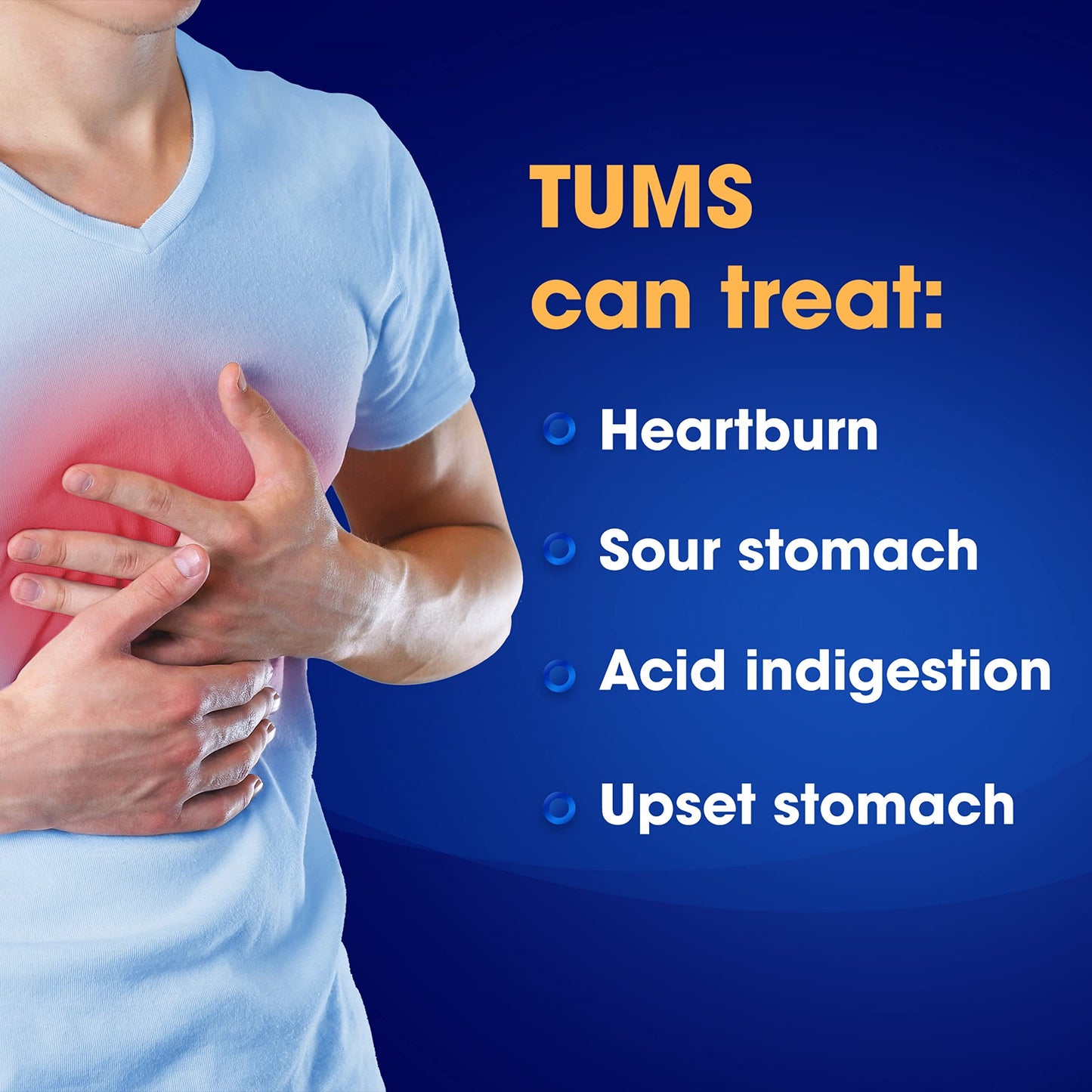 TUMS Ultra Strength Antacid Tablets for Chewable Heartburn Relief