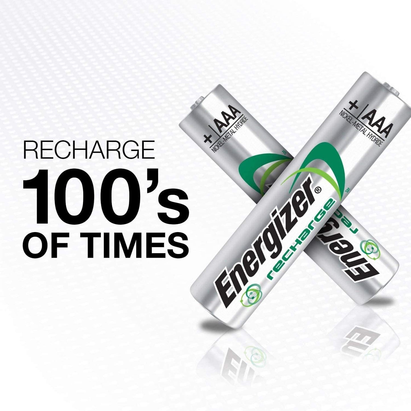 EVENH12BP4 - Energizer Recharge Power Plus Rechargeable AAA Batteries, 4 Pack