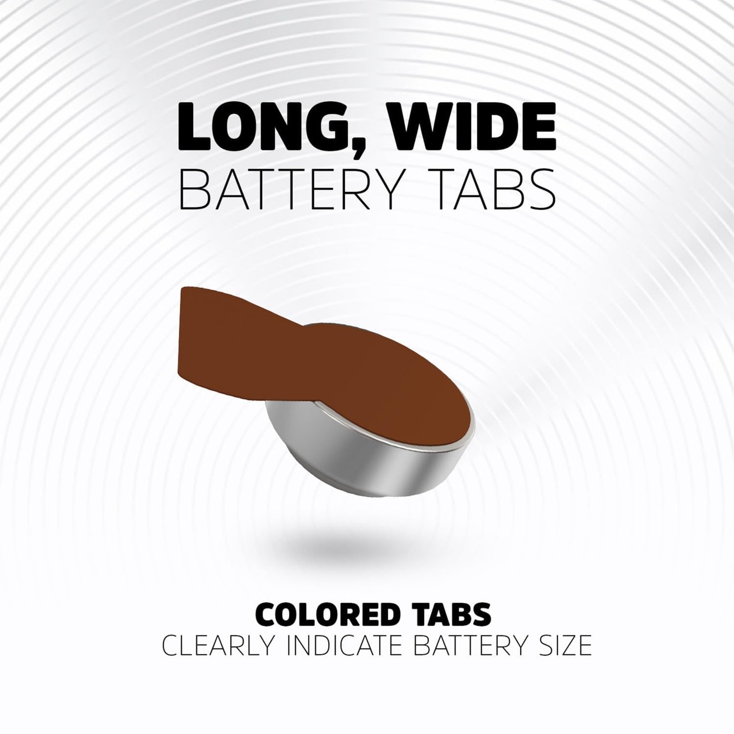 Energizer Size 312 Hearing Aid Batteries, Brown Tab Hearing Aid Batteries Size 312, 12 Count