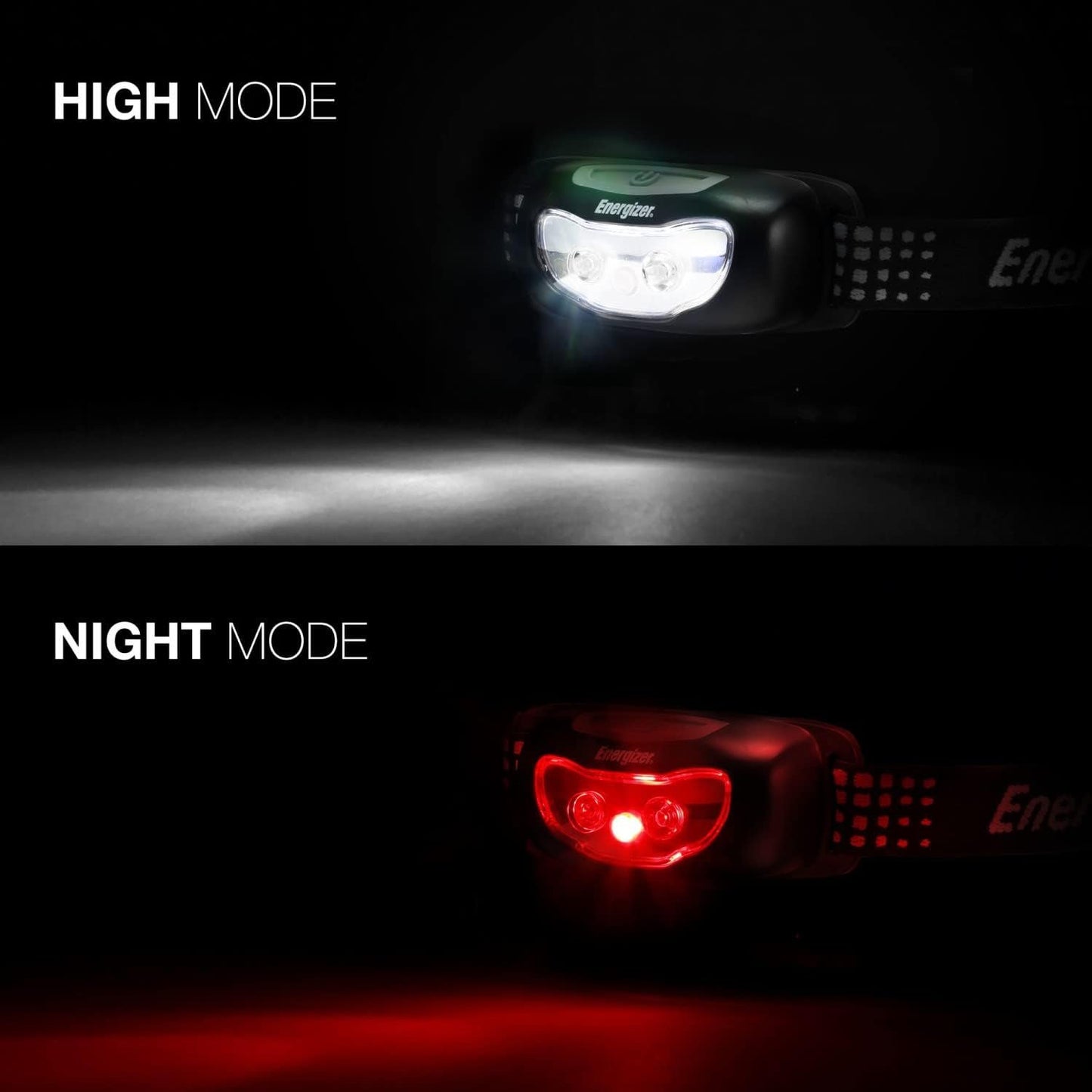 Energizer Universal Plus LED Headlamp, Lightweight Bright Headlamp for Outdoors, Camping and Emergency Light for Adults and Kids, Includes Batteries
