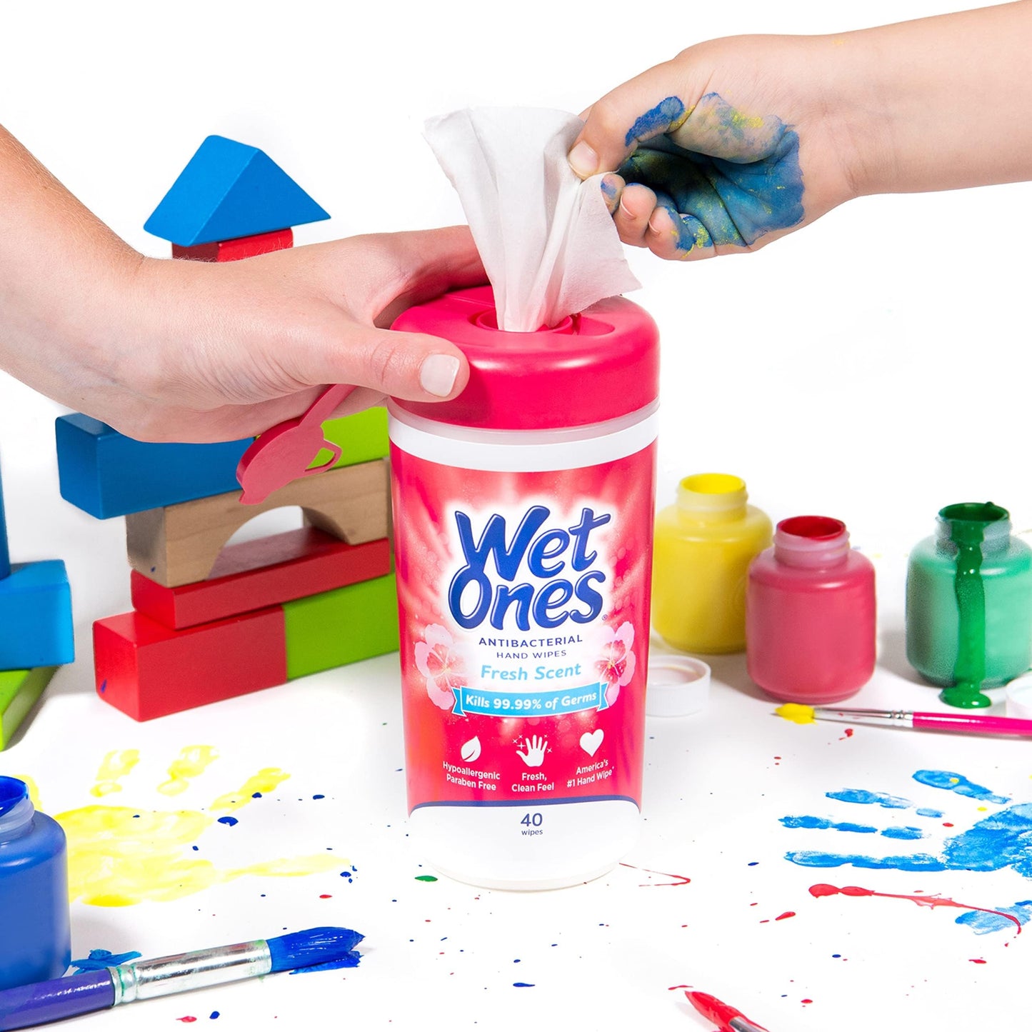 Wet Ones Antibacterial Hand Wipes, Fresh Scent Wipes | Travel Wipes Case, Antibacterial Wipes | 20 ct. Travel Size Wipes (30 pack)