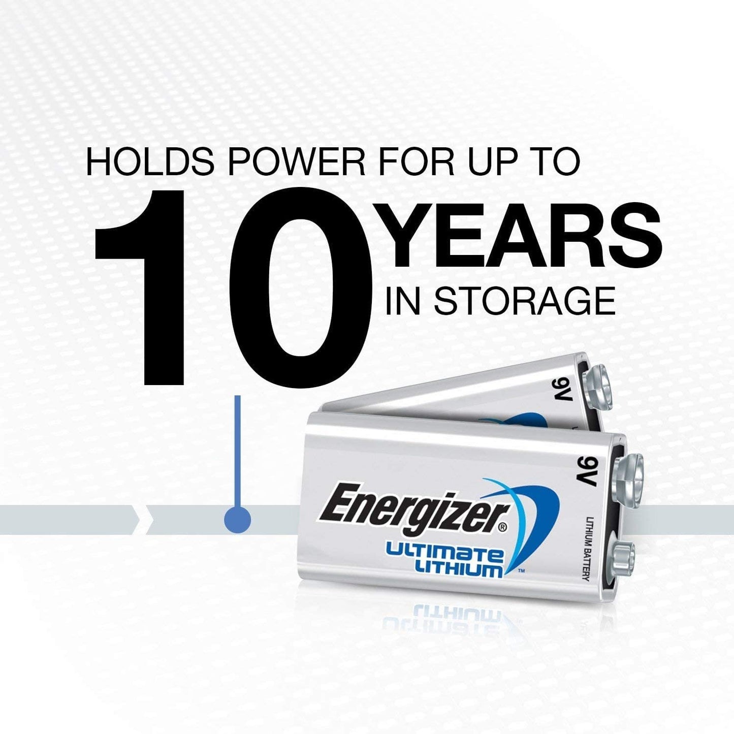 Ultimate Lithium 9V, Long-Lasting Power, 2-Pack.