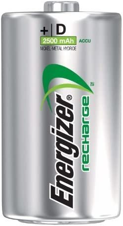 Energizer Rechargeable Batteries, D, 2-Count (Pack of 3 (2 ct each))