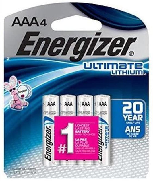 Energizer Ultimate Lithium Batteries, AAA 4 ct (Quantity of 4)