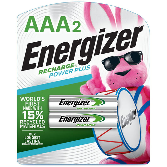 Energizer Rechargeable AA and AAA Battery Charger with 4 Rechargeable AA Batteries, Recharge Value Battery Charger for Double A Batteries and Triple A Batteries