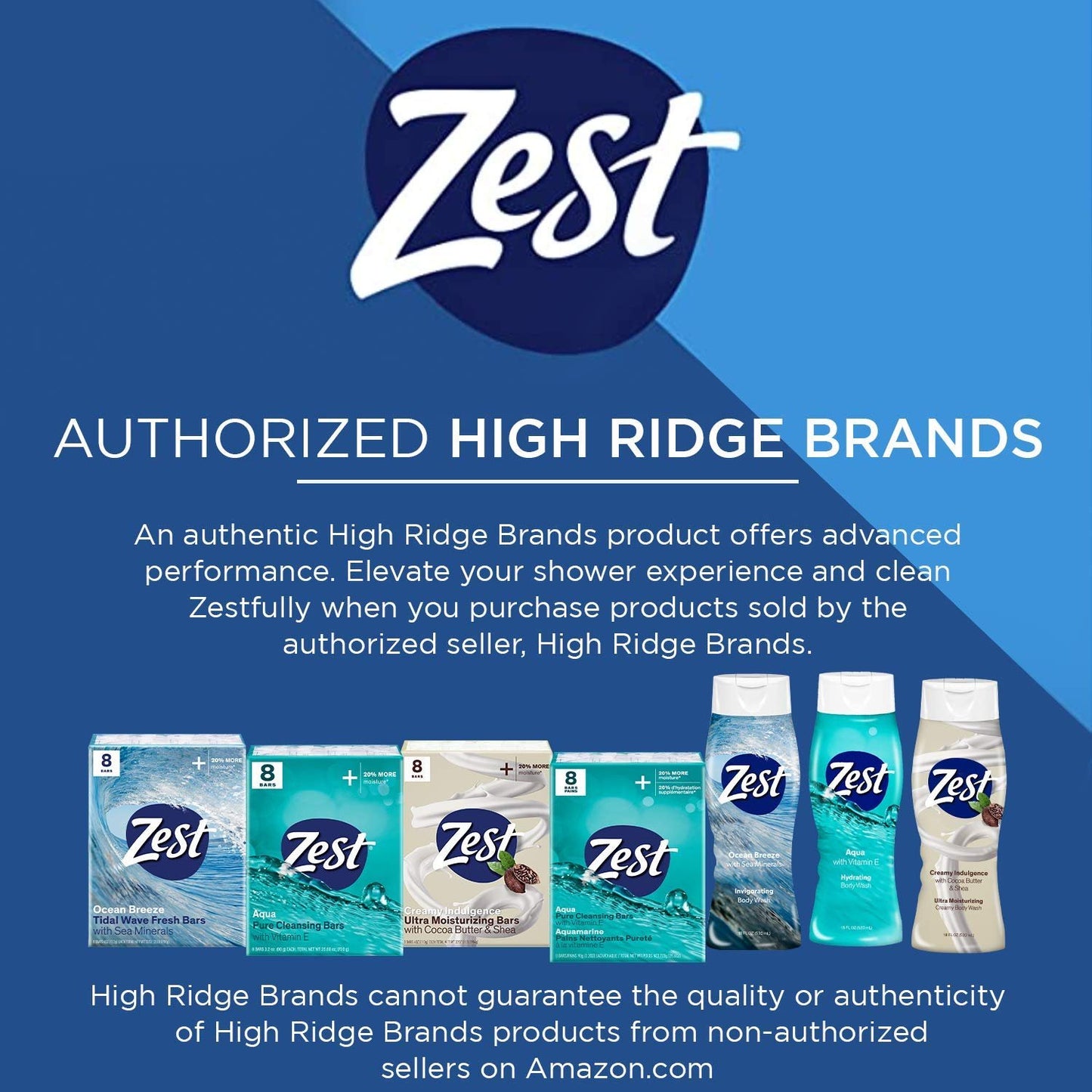 Zest Ocean Breeze Body Wash - Enriched with Sea Minerals - Rich Lathering Cleansing Body Wash Leaves Your Skin Feeling Smooth and Moisturized With an Invigorating Scent, 18 Fl Oz (Pack of 6)