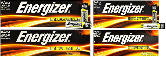 NEW 48x AA + 48x AAA Energizer Industrial EN91 & EN92 Alkaline Batteries