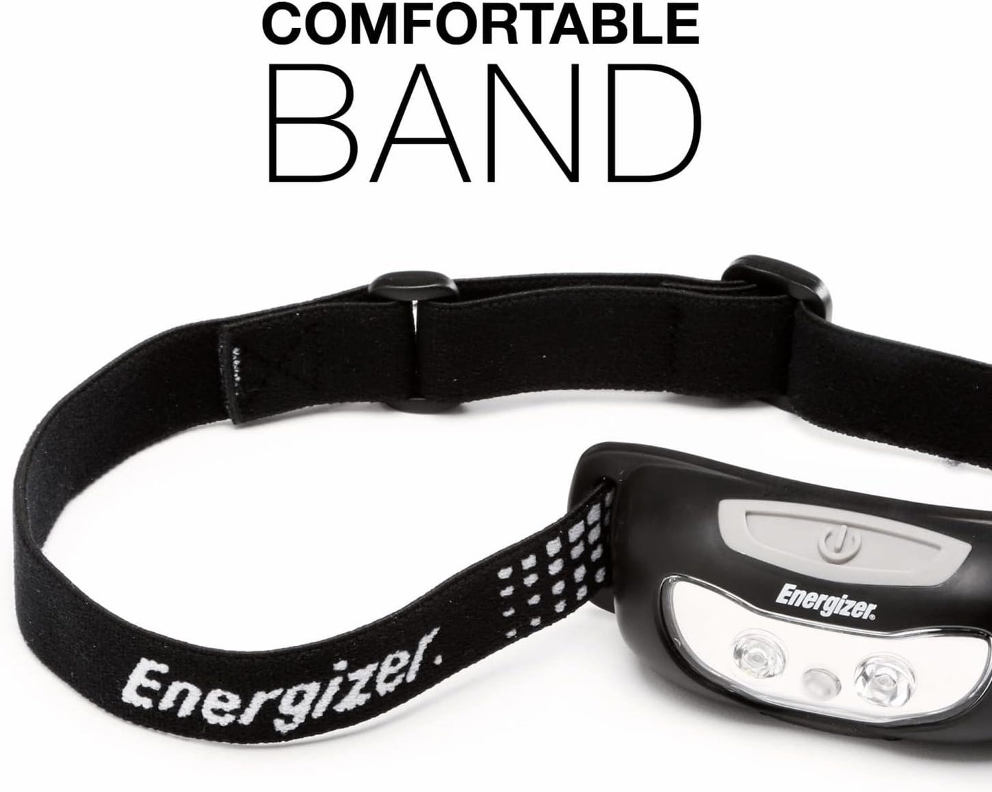 Energizer Universal Plus LED Headlamp, Lightweight Bright Headlamp for Outdoors, Camping and Emergency Light for Adults and Kids, Includes Batteries