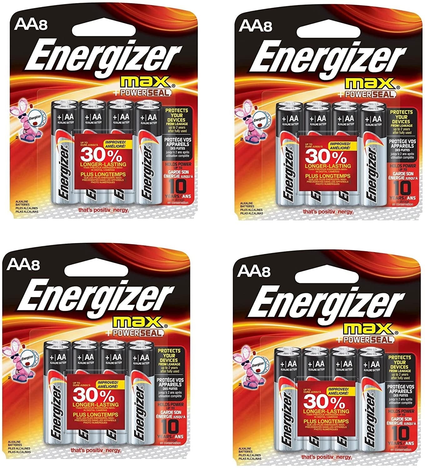 Energizer MAX AA Batteries, Designed to Prevent Damaging Leaks ukBPfa, 4 Pack(8 count)