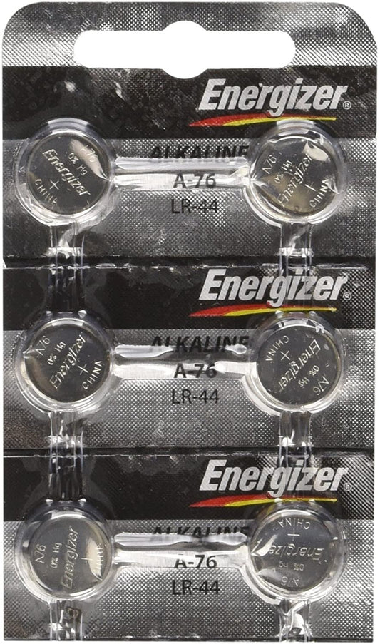 Energizer LR44 1.5V Button Cell Battery x 6 Batteries